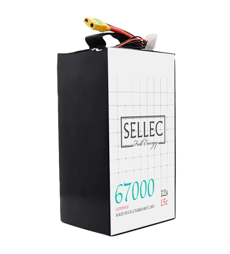 Sellec Semi Solid State 12s 67000mAh 15C Drone Battery (Also for Boat & UPS Applications)