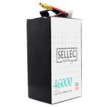 Sellec Semi Solid State 12s 46000mAh 20C Drone Battery (Also for Boat & UPS Applications)