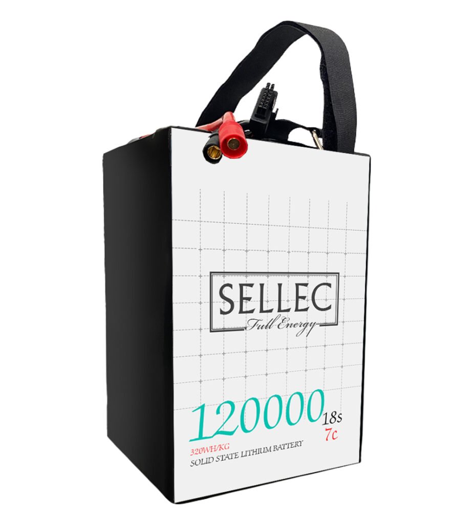 Selec Semi solid State 18s 120000mAh 7C Drone Battery (Also for Boat & UPS Applications)
