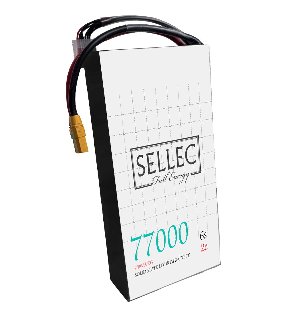 6s Sellec Semi solid State 6s 77000mAh 2C Drone Battery (Also for Boat & UPS Applications) - Image 1